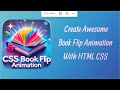 Create a Realistic Book Flip Animation with CSS | Interactive 3D Effect Tutorial