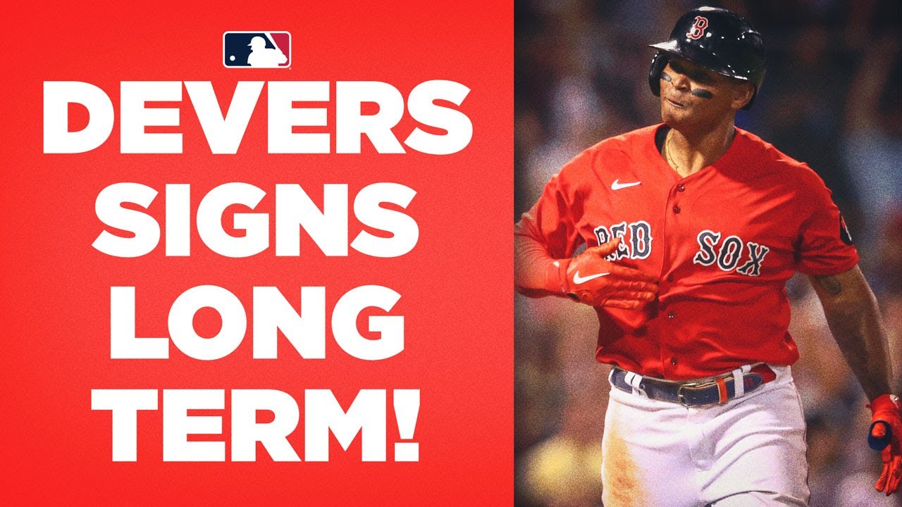 Scoops for all! Rafael Devers signs 11-year extension with the Boston Red  Sox!! (Career highlights) 