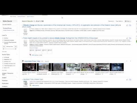 EBSCO Multiple Subject Database Search
