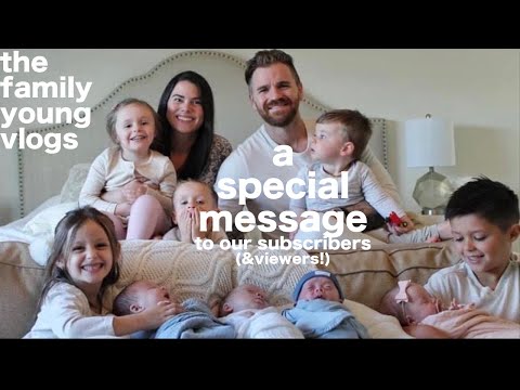 SPECIAL Message!! | Family of 11 | Life with Quadruplets | TFYV