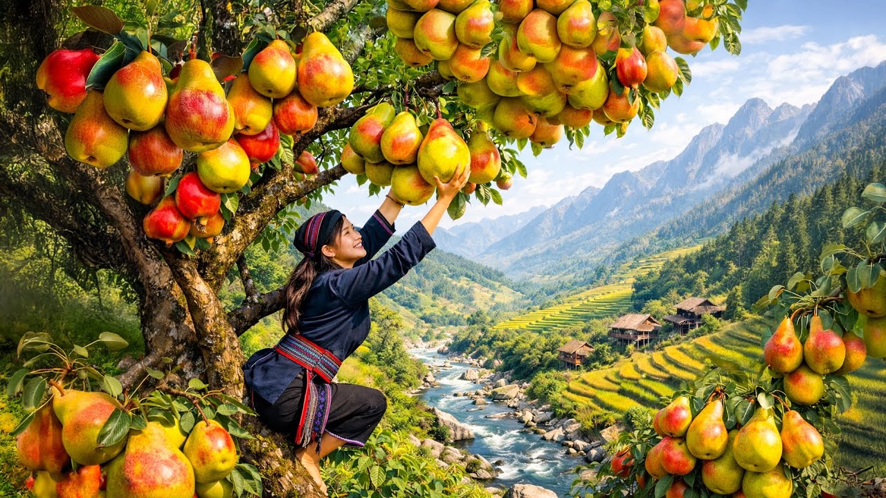 Harvesting 777+ America Hybrid Pears on High | You Won't Believe The Quantity of This Harvest