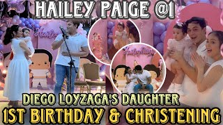 Diego Loyzaga little family |Unica Ija ni Diego at Alexis n si HAILEY PAIGE 1st Birthday napakaganda