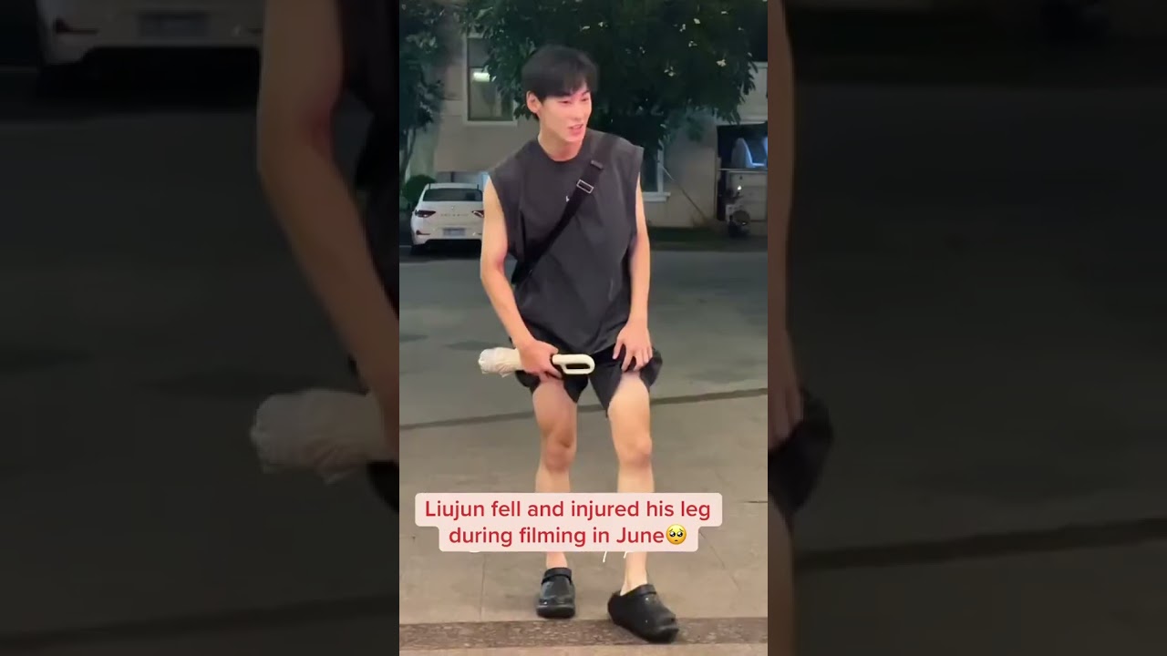 Liujun fell and injured his leg while filming in June