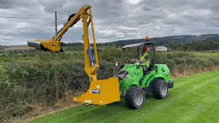 Avant 750 hedge cutter trimmer Bomford robin 4.3 flail
