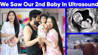 Finally 2nd Baby ka Face Reveal 👶 Baby Ka Face Papa Par Gya 😜1st time ultrasound mai Baby ko Dekha 🫣