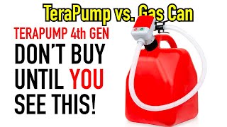 DO NOT BUY UNTIL YOU WATCH - TERAPUMP 4th Gen Fuel Transfer Electric Fuel Pump TRFA01 vs Gas Can