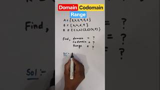 Domain, Codomain🔥🔥🔥 and Range #maths #class12