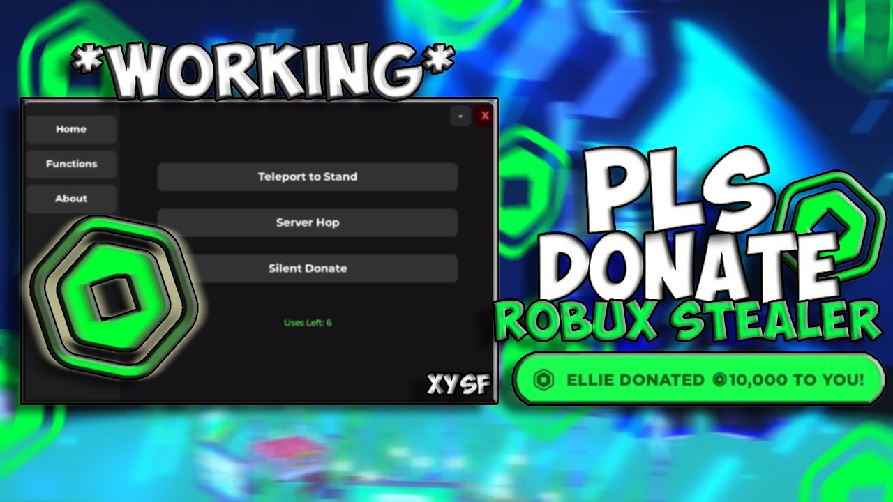 BEST Steal Robux Pls Donate Script 💸 | WORKS ON MOBILE📱 & PC 💻 ...