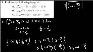 Evaluate the following integrals: A. ∫  −∞ ∞ ​  g(−3τ a)δ(t−τ)dτ B. ∫  −∞ ∞ ​  g(2−t)δ(3−0.5t)dt…