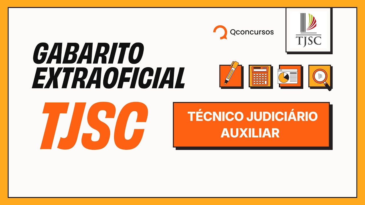 Gabarito TJSC extraoficial | veja como você foi na prova?