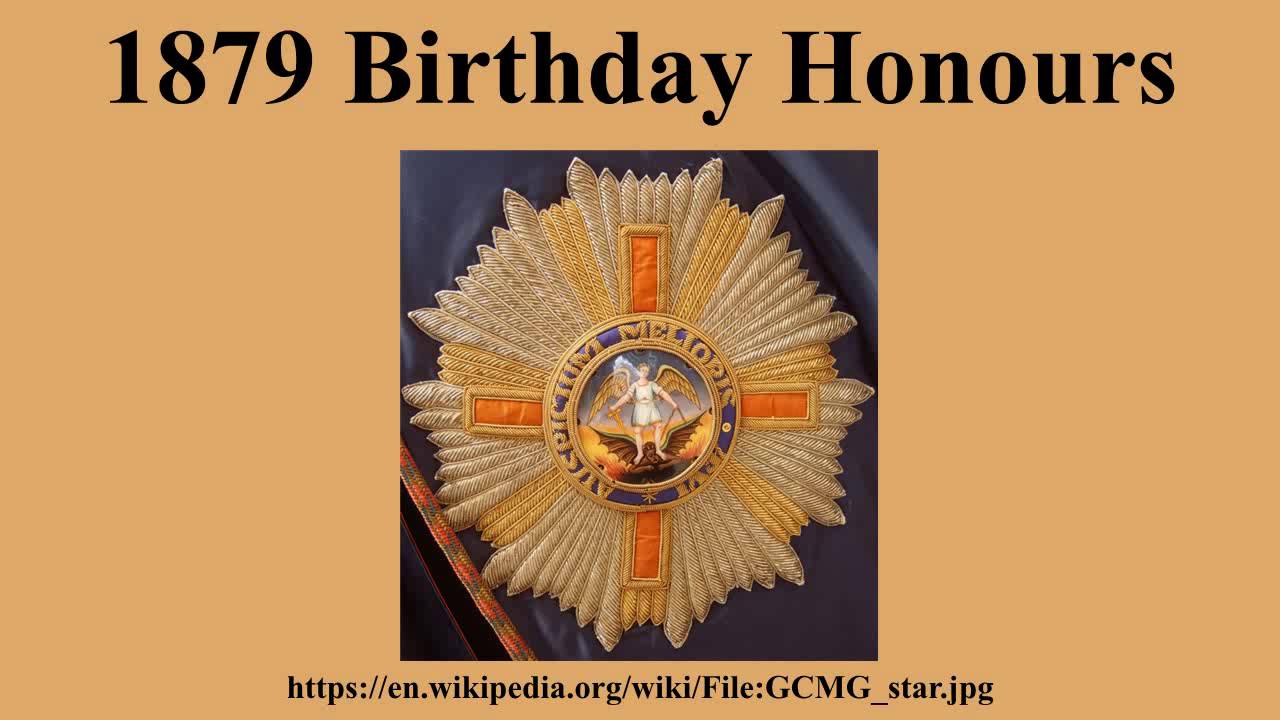 1879 Birthday Honours