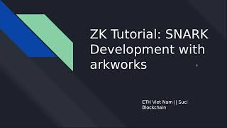 ZK Study: An Introduction to arkworks.