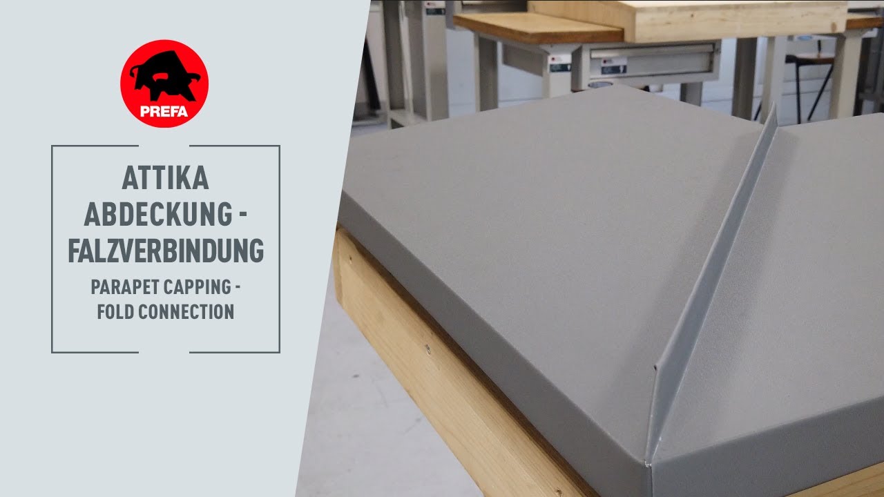 PREFA Tipps & Tricks | Attika- und Mauerabdeckung - Falzverbindung