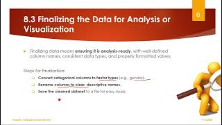Section 8 - Lecture 3 - Finalizing the Data for Analysis or Visualization