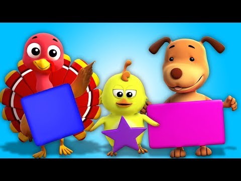 เพลงรูปร่างสำหรับเด็ก | รูปทรงเรขาคณิต | Shapes Song