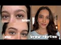 game changing Eyebrow Routine / brow shaping, trimming, and fill in 2024