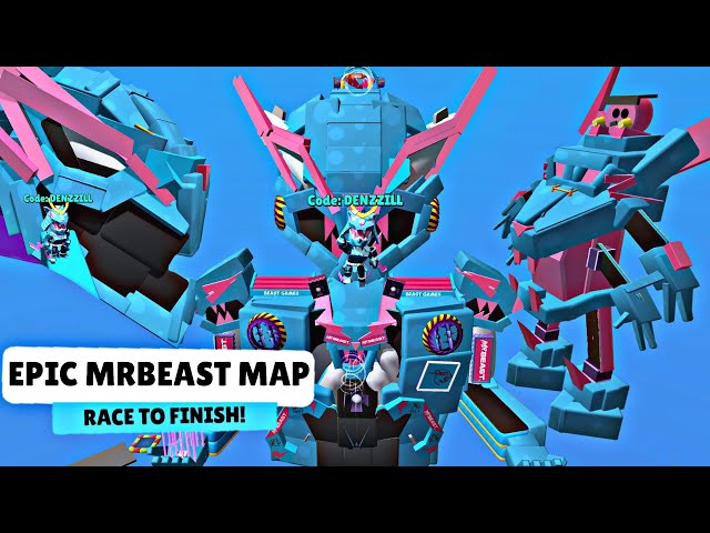 THE CODE NEW EPIC MRBEAST WORKSHOP MAP AT STUMBLE GUYS 😱 MRBEAST MECHA, MRBEAST HEAD, MRBEAST ARMOR class=