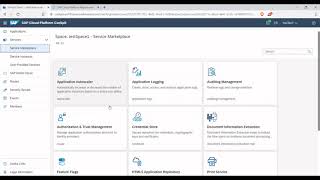 SAP Cloud Platform: Service Provisioning