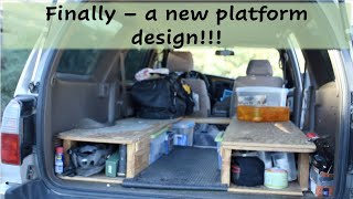 Best SUV sleeping platform yet! Build solo in one day.