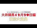 12月29日大井競馬【全レース予想】2023東京大賞典