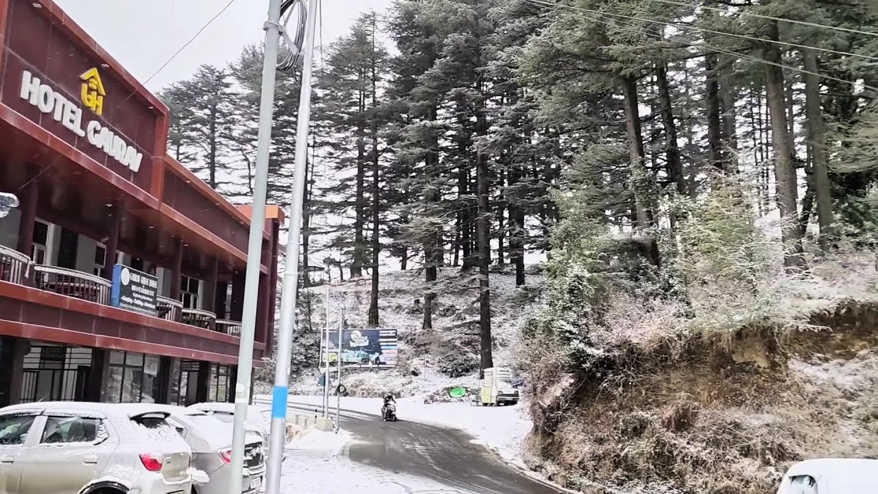 Full snowfall nearby Dhanaulti सुरकंडा माता मंदिर Snowfall 23 January 2026 