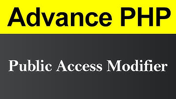 Public Access Modifier in PHP (Hindi)