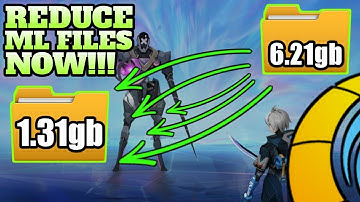 HOW TO REDUCE M.L. FILES (NEW UPDATE) 2022 || MOBILE LEGENDS BANG BANG mlbb