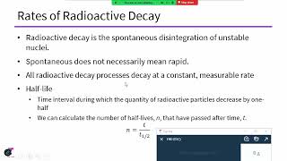 Nuclear Chemistry, part 2: Half-Life and Nuclear Stability