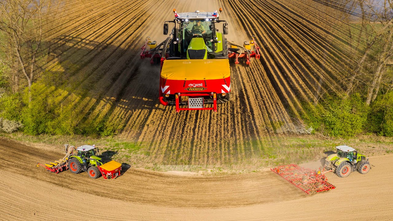 Sejba kukurice 2022, Claas Axion 850 | Väderstad Tempo V8, FH2200