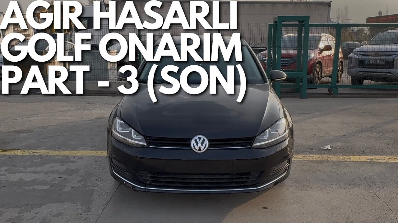 SİGORTA ' DAN AĞIR HASARLI VW GOLF ALDIK / PART 3 / SANAYİ ' DE İŞ YAPTIRMA SORUNU / GOLF BİTTİ !!!!