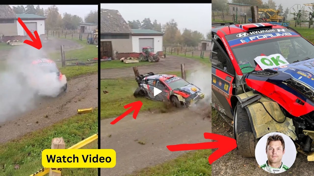 Mikkelsen crash in ss 5 | european rally 2024 | andreas mikkelsen crash 😱