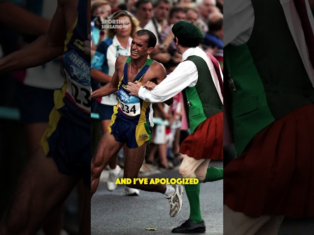 Irish Priest Ruins Olympic Marathon #shorts class=