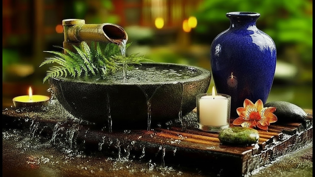 Deep Sleep Spa Music 🌙 3 Hours Waterfall Relaxation for Insomnia & Stress Relief