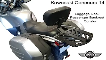 Concours 14 Luggage Rack Passenger Backrest Install Fast Forward