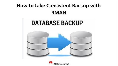 How to Take Consistent Backup with RMAN