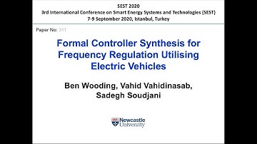 [SEST2020] Formal Controller Synthesis for Frequency Regulation Utilising Electric Vehicles