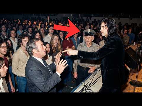 Jimmy Page STOPPED His Guitar Solo When He Saw a Millionaire Abusing an Elderly Security Guard