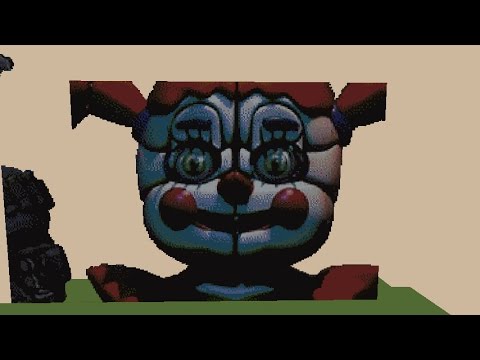 pic Fnaf Pixel Art Grid Circus Baby minecraft pixel art timelapse circus