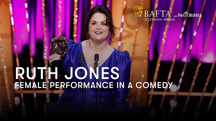 Ruth Jones with the BAFTA for Female Performance in a Comedy for Gavin & Stacey | BAFTA TV Awards