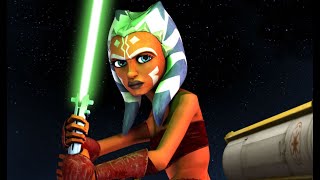 Ahsoka Tano - Fight scenes and powers from the Clone Wars movie