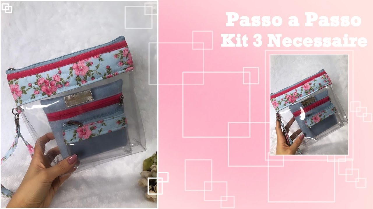 Kit Presente de Natal -  3 Nécessaire - Faça e Venda