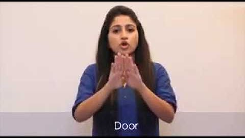 Basic Indian Sign Language  Household Things