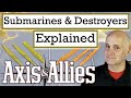 Axis and Allies - Subs and Destroyers Rules Explained