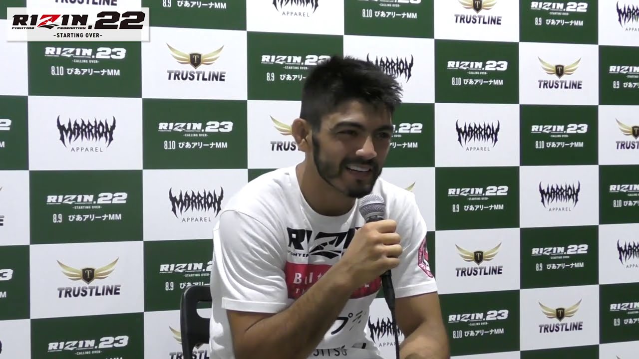 Rizin 22 ホベルト サトシ ソウザ 試合後インタビュー Youtube