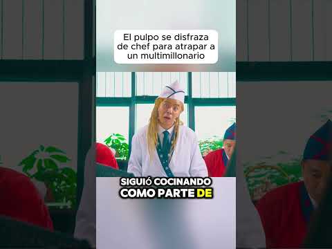El pulpo se disfraza de chef para atrapar a un multimillonario.#shorts #viralvideo