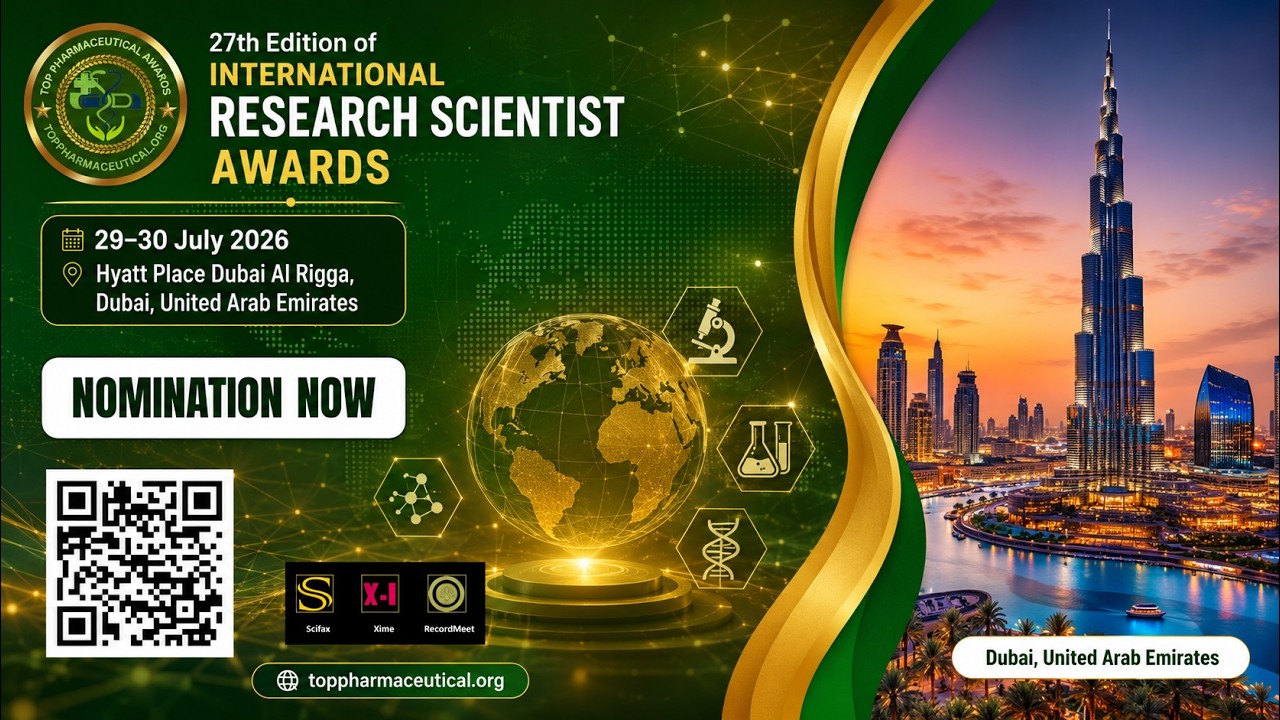 27th Edition of TPA Awards | 29–30 July 2026 | Dubai #TopPharmaceutical #WorldResearchAwards