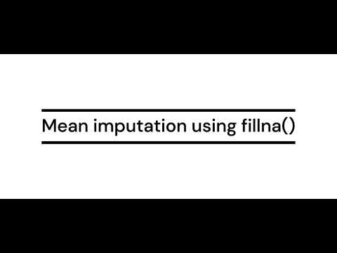 Imputing missing values with the categorical mean