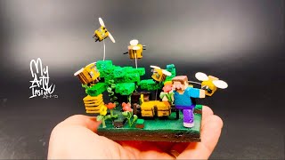 Making Minecraft Beefarm Clay Asmr