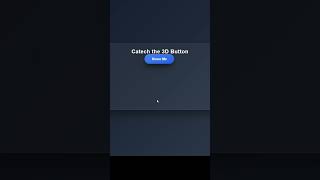Crazy 3D Button That Runs Away on Hover 😱 | HTML CSS JavaScript