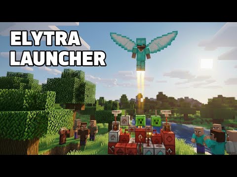 Elytra Launcher 👐🏻 Minecraft